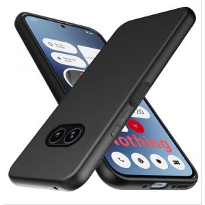 Xeptio Coque Nothing Phone (2a) 5G Souple noire flexible en Gel TPU Antichoc Nothing Phone (2a) 5G