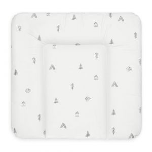 Bonky Matelas à Langer Bebe souple 72x75 cm - Matelas à langer epais lavable - pour garçons et filles - Certifié Öko-Tex - Imperméable - Mono 2A - 75x72 cm
