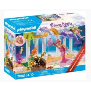 Playmobil | Pack | Sirènes- Trésor avec Dauphins | Jouets à partir de 4 Ans | Cadeau pour Enfants | Stimule la créativité | Aventure sous-Marine féerique avec Figurines | 71861