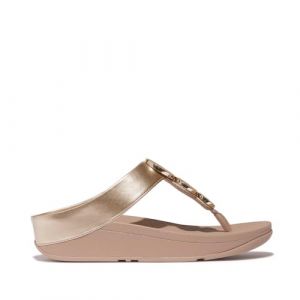 FitFlop Sandales femme Halo Bead-Circle Metallic Toe-Post