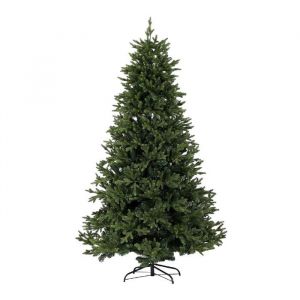 Relaxdays Arbre de No&euml;l artificiel, 240 cm, sapin Nordmann, avec support, PVC, r&eacute;aliste, vert