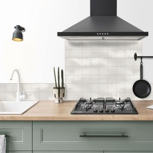 Fond de hotte ALU L 60xH 70cm Zellige Beige