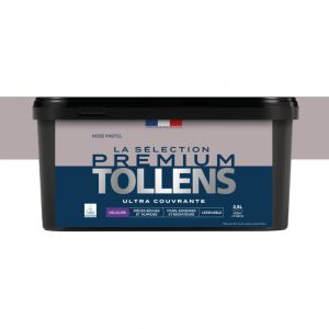 Tollens Peinture int&eacute;rieure couleurs - La S&eacute;lection Premium Velours - Ultra Couvrante - Rose Pastel 2,5 L - 30m&sup2;