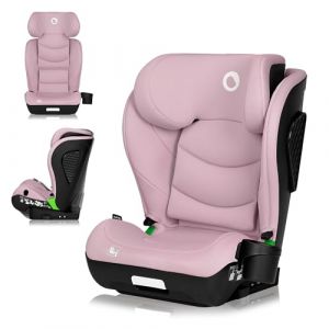 LIONELO NEAL I-SIZE Siège auto enfant, groupe 2 3, de 100 à 150 cm De 3 à 12 ans environ Fixation ISOFIX ou sans harnais Appuie-tête réglable Protection latérale Accoudoirs Standard R129 (Pink)