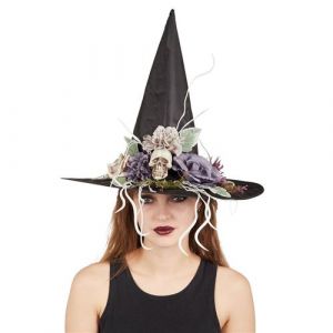 Chapeau sorci&egrave;re fleuri adulte - ptitclown 22208