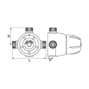 Delabie MITIGEUR PREMIX SECURIT 140 731054