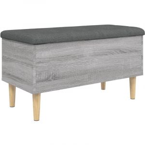 VidaXL Banc De Rangement Sonoma Gris 82x42x46 Cm Bois D'ingénierie