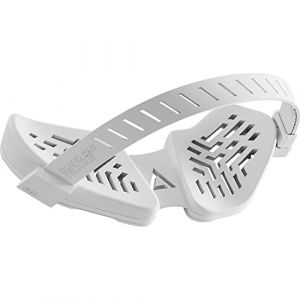 DELTAHUB Carpio G2.0 Repose-poignet ergonomique pour droitier avec bande en silicone, soulage l'hyperextension, la fatigue et les douleurs au poignet, glisse facilement – Large/Blanc