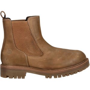 Bottines en cuir surpiqûres et logo femme TT.Bagatt Chelsea