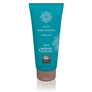 Massage- und Gleitgel 2 in 1 - Amber