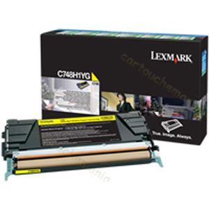 Lexmark C748H1YG - Toner jaune 10000 pages