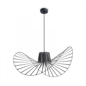 Paco Home Suspension LED Lampe Suspendue Salon Salle À Manger Chambre Design Moderne Élégant Alu E27, Couleur:Schwarz