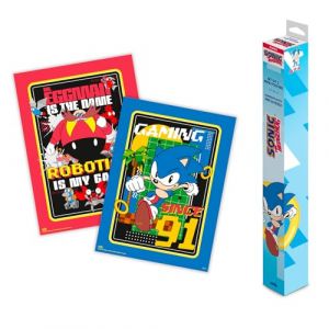Grupo erik Coffret de mini-affiches Sonic