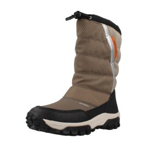Geox J Himalaya Boy B ABX Bateau à Cheville, Beige/Noir, 24 EU