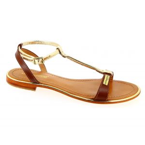 Les Trop&eacute;ziennes par M. Belarbi HANAKIN, Sandale Femme, Tan/Or, 40 EU