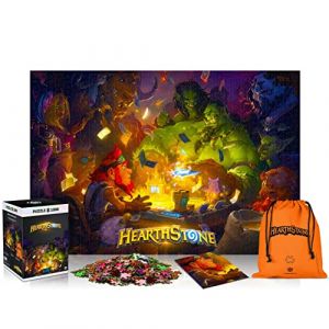 Just for Games Hearthstone: Heroes of Warcraft | Puzzle 1000 Pièce | Poster et sac compris | 68 x 48 | Adultes et adolescents | parfait pour un cadeau de Noël ou d'anniversaire | Jeu vidéo | Premium Décoration