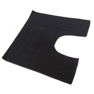 Linnea Tapis de bain contour WC et lavabo 60x60 cm FLAIR Noir 1500g/m2