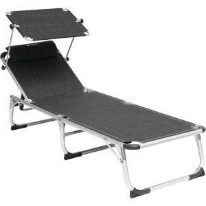 Outwell Victoria Lounger, noir/gris Transats