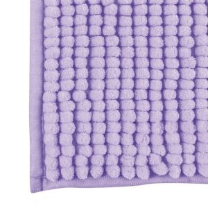 MSV Lot de 2 Tapis de bain Microfibre chenille 40x60cm & 60x90cm Lavande - Violet