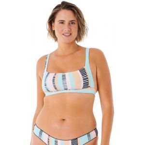 Rip Curl Ripple Effect Crop Top Women, Multicolore L Maillots de bain