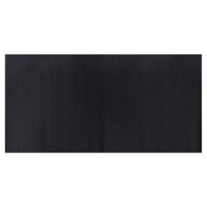 VidaXL Tapis rectangulaire noir 100x200 cm bambou Noir