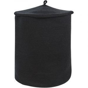 Image de Beliani Panier en coton noir ? 44 cm SILOPI