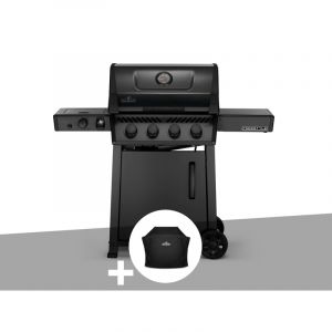Napoleon Barbecue &agrave; gaz Phantom Freestyle 425 SIB noir mat 4 br&ucirc;leurs + Housse pour barbecue Freestyle 365 & 425