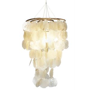 Image de Näve Coquillage - Suspension en bois avec fils ornés