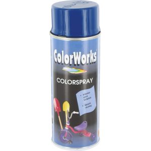 Colorworks Peinture aérosol brillante Bleu gentiane - 400 ml