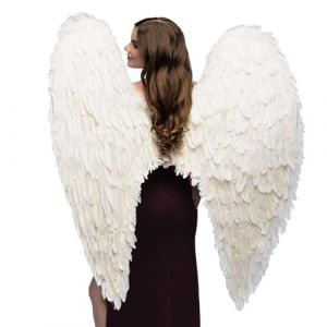 Boland Ailes d'ange, env. 120 x 120 cm, ange, d&eacute;coration, No&euml;l, Saint-Valentin, carnaval, Halloween, f&ecirc;te costum&eacute;e, d&eacute;guisement, th&eacute;&acirc;tre, accessoire, d&eacute;guisement