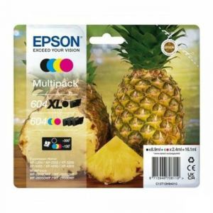 Epson 604XL Multipack - Pack de 4 - XL(noir) + Capacité standard - noir, cyan, magenta, jaune - original - blister - cartouche d'encre - pour Expression Home XP-2200, 2205, 3200, 3205, 4200, 4205; WorkForce WF-2910, 2930, 2935, 2950