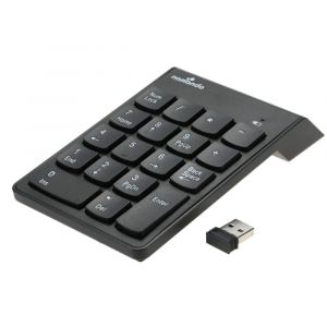 Yoins 2.4G Clavier USB pavé numérique sans fil Nombre Pad 18 touches Mini numérique pour iMac / MacBook Air / Pro PC portable Notebook bureau