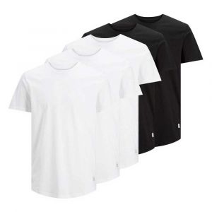 Jack & Jones T-shirt Noa Crew 5 Unit&eacute;s XS Black / Detail White / Black / Regular Fit