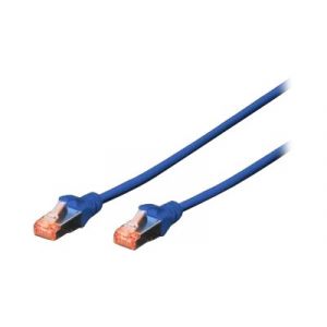 Digitus Cordon de raccordement RJ45 3 m SFTP CAT 6 démarré, sans halogène, sans crochet - bleu