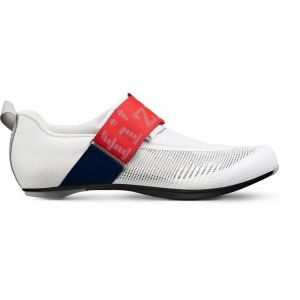 Fizik TRANSIRO HYDRA AEROWEAVE Tri Shoes 2023, White/Red