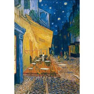 Clementoni Puzzle Compact 1000 pièces : Van Gogh - Terrasse de café le soir