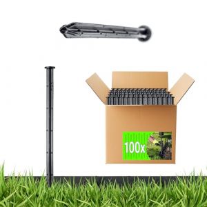 Pingles ancres pour agrotextiles bordures agrotextiles 100 pièces 25 cm fort - Kadax