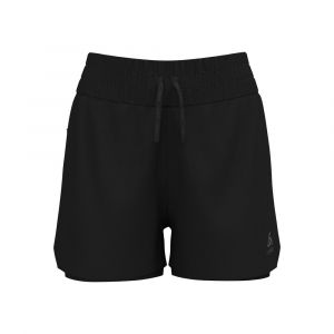 Odlo Zeroweight 3in 2in1 Short De Running Femmes-Noir, Taille L