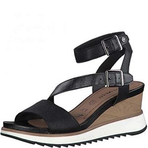 Image de Tamaris Sandales Mode Femme 1-28021-26, Pointure:40 EU, La Couleur:Noir