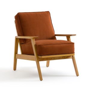 Fauteuil vintage Linna Terracotta Taille Taille Unique