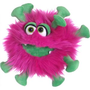 Peluche marionnette petit monstre virus Kai.M.Frei - Living Puppets
