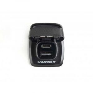 Scanstrut Flip Pro - Prise double charge rapide 12/24V usb-a et usb-c, pour camping-car, van am&eacute;nag&eacute;