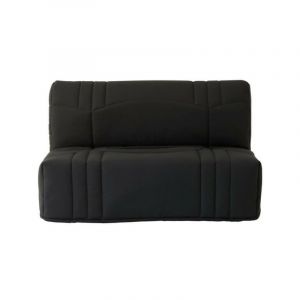 Banquette Bz Dream - Tissu 100% Coton Noir - Couchage 140x190 Cm - 2 Places - Confort Moelleux