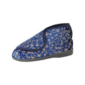 Zedzzz Geraldine - Chaussons à fermeture scratch - Femme (38 EUR) (Bleu marine) - UTDF534