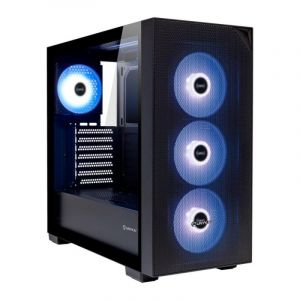 Boîtier ATX Unykach Revelat MESH Noir 4 Ventilateurs ARGB Compatible E-ATX