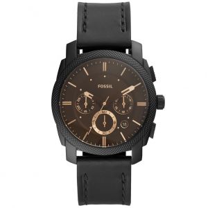 Image de Fossil Montre En Cuir Noir