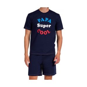 Pyjama Court Coton Amo Marine