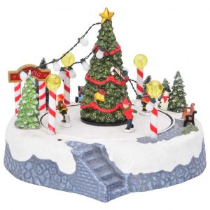 VidaXL Village De No&euml;l Multicolore 22 X 21.5 X 17 Cm Plastique