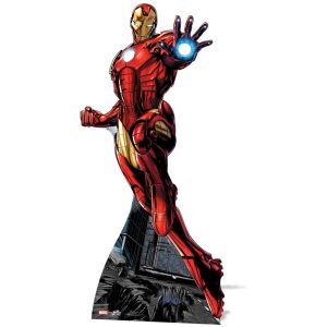 Figurine géante en carton Iron Man (175 cm)