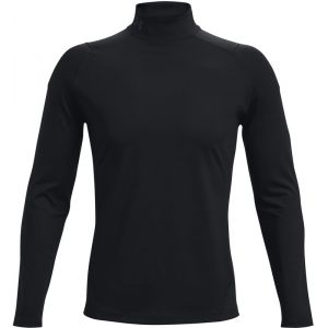 Under Armour ColdGear Rush Mock Long Sleeve Shirt Men, noir L Hauts running hiver